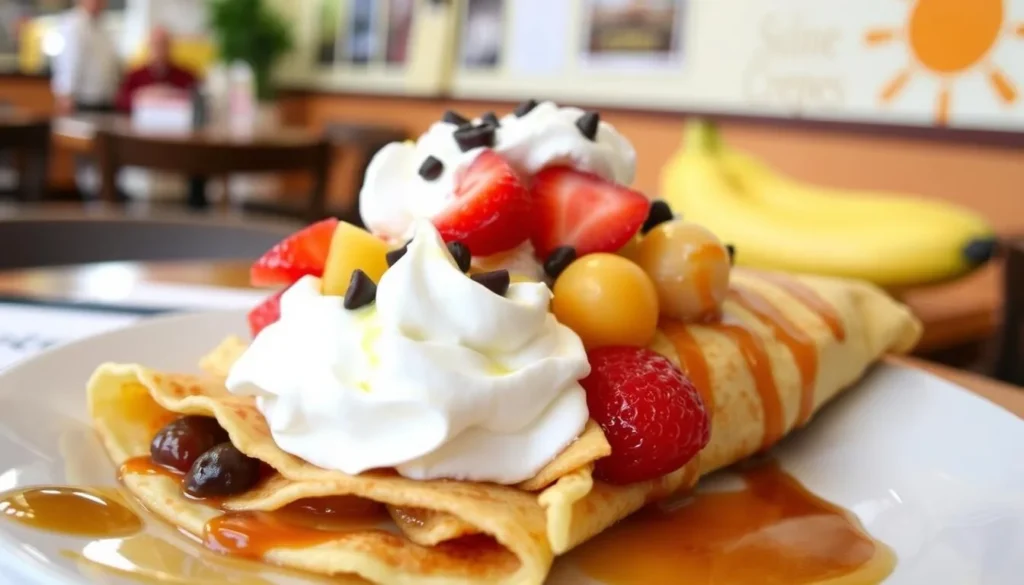 Image of a breakfast crepe at Sunshine Crepes
