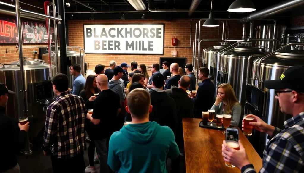 Image of a brewery tour at Blackhorse Beer Mile