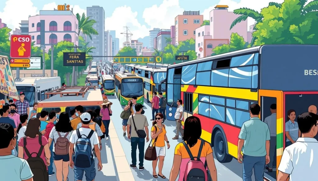 Image of a bus or transportation hub in Feira de Santana