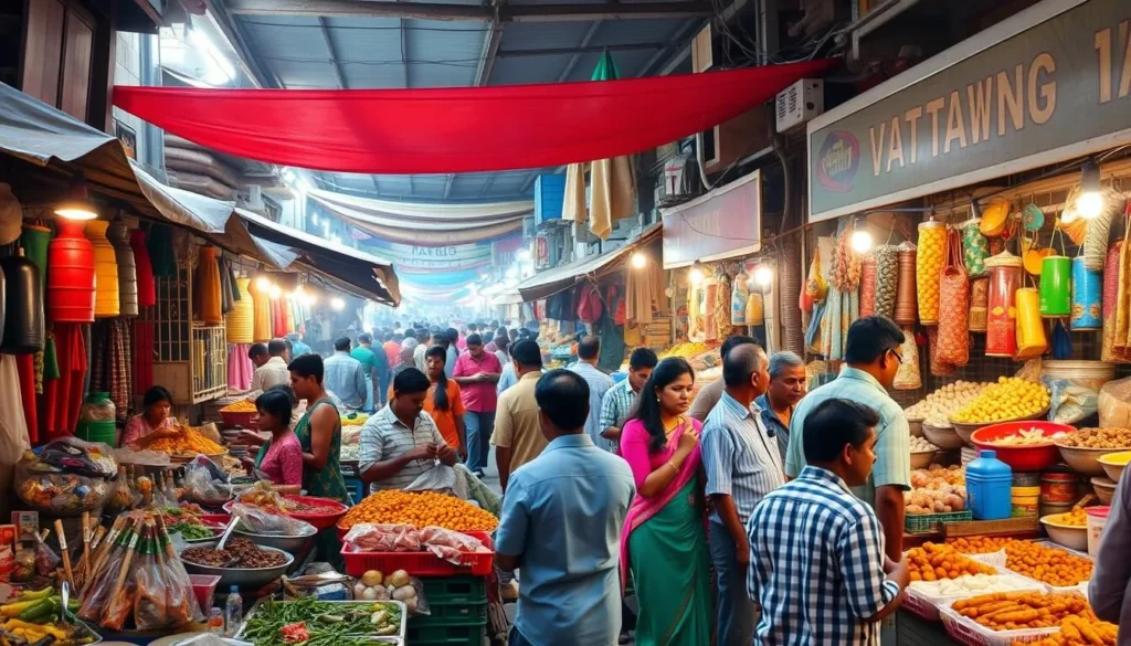 Image of a bustling local market in Kalyan-Dombivli
