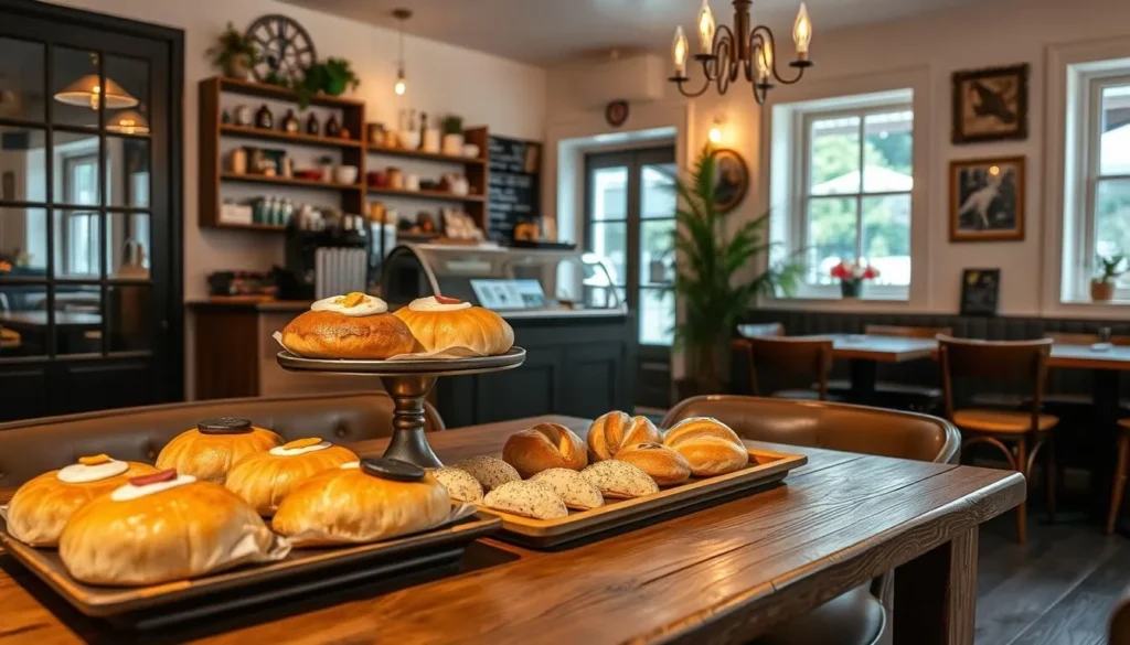 Image of a café in Östersund serving traditional pastries