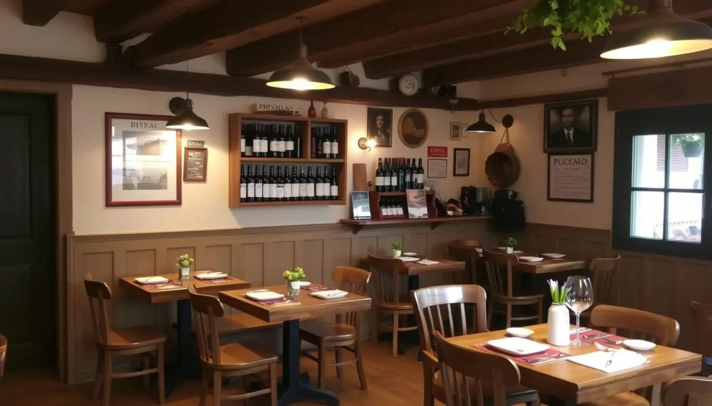 Image of a cozy bistro in Mikulov serving local wine and traditional Czech cuisine