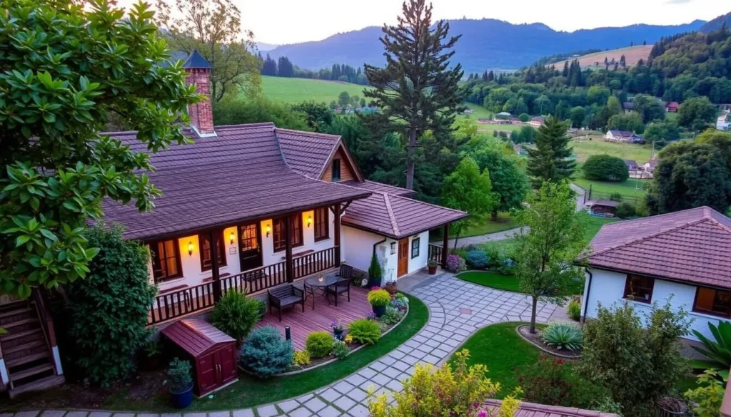 Image of a cozy guesthouse in Nida