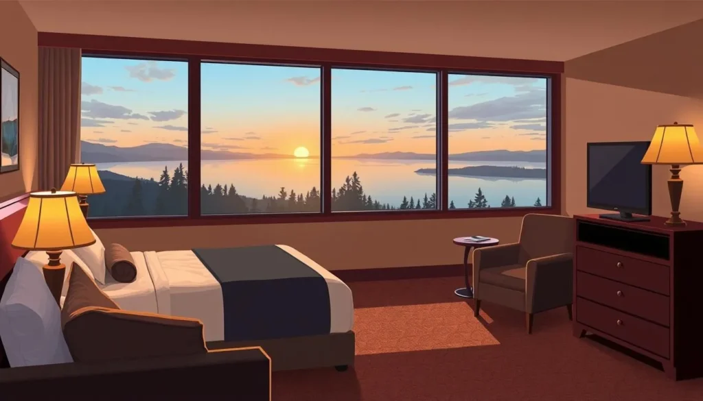 Image of a cozy hotel room in Sylvan Lake
