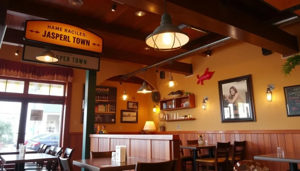 Image of a cozy restaurant in Jasper Town Image of a cozy restaurant in Jasper Town