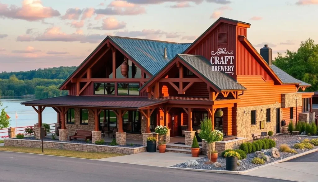 Image of a craft brewery near Lake Dardanelle