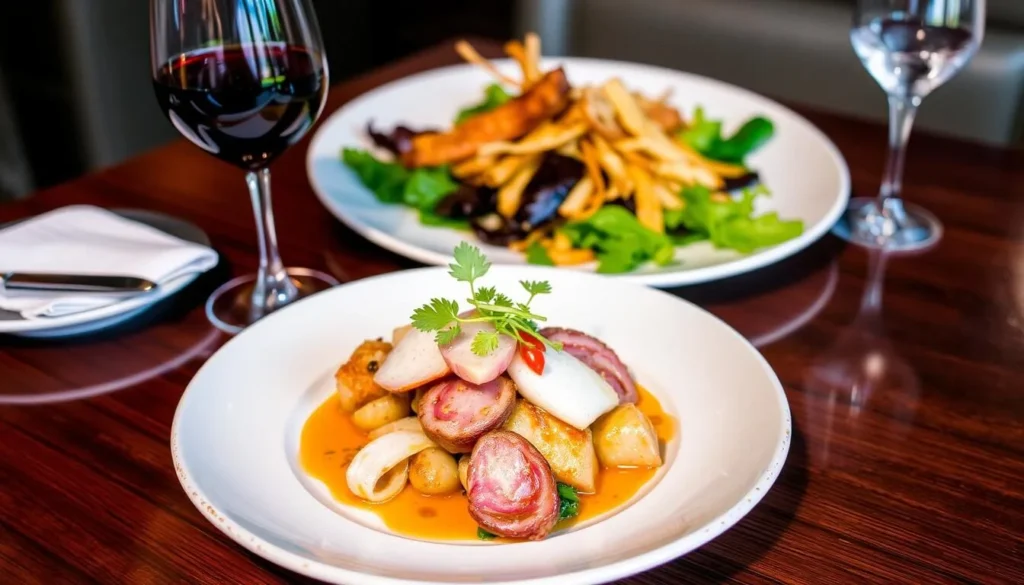 Image of a delicious meal at West Rose