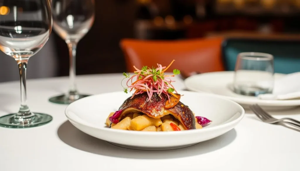 Image of a dish from one of the top restaurants in Tampere