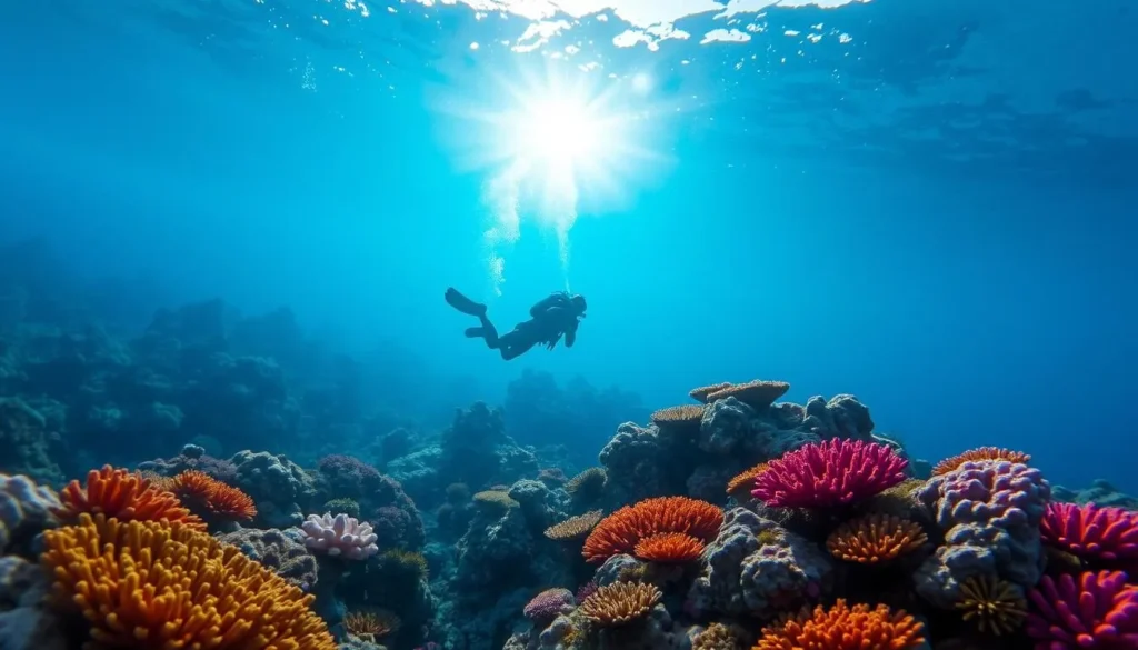 Image of a diver exploring the underwater world around Lundy Island