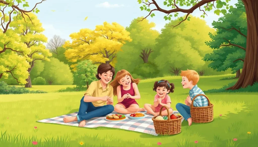 Image of a family enjoying a picnic in Hainault Forest Country Park