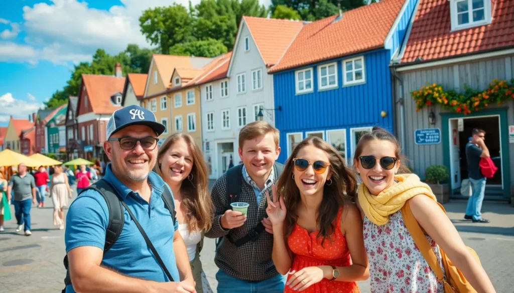 Image of a family enjoying activities in Visby