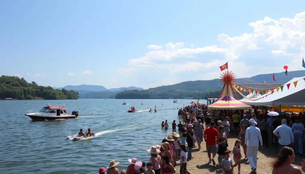 Image of a festival or event at Lake Dardanelle