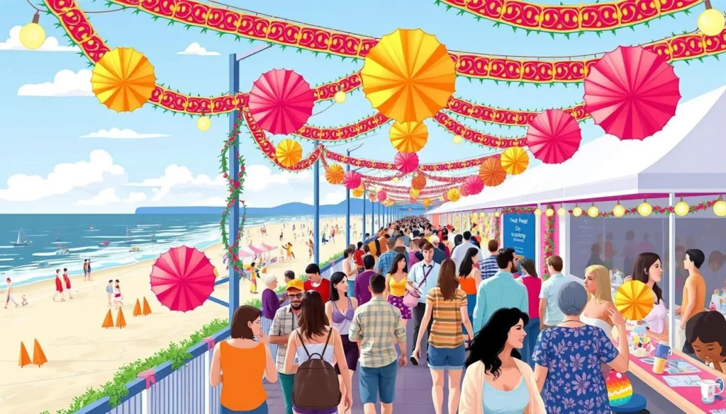 Image of a festive event in Long Beach, NY