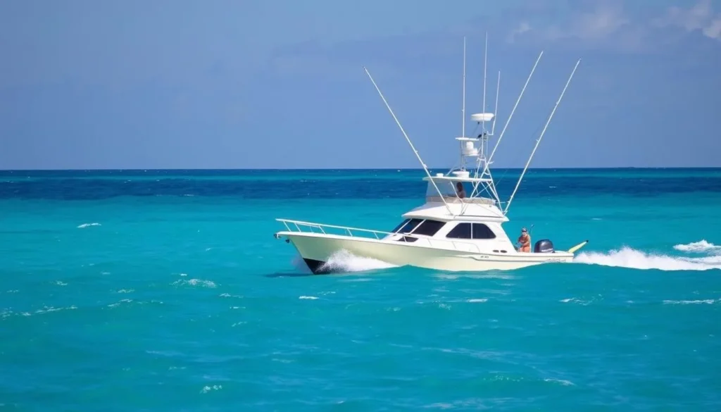 Image of a fishing charter boat in Emerald Isle