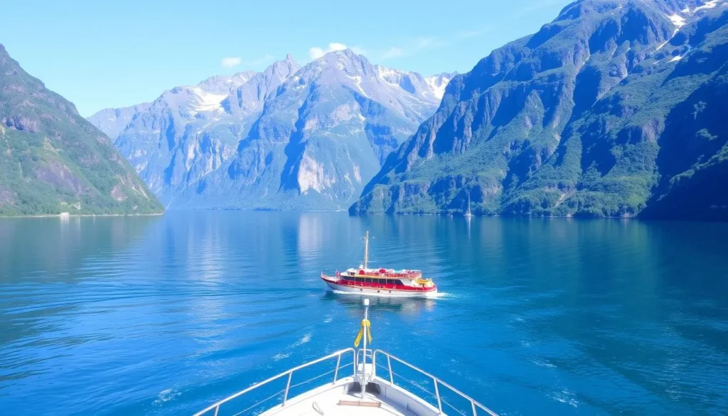 Image of a fjord cruise in Orsta, Norway