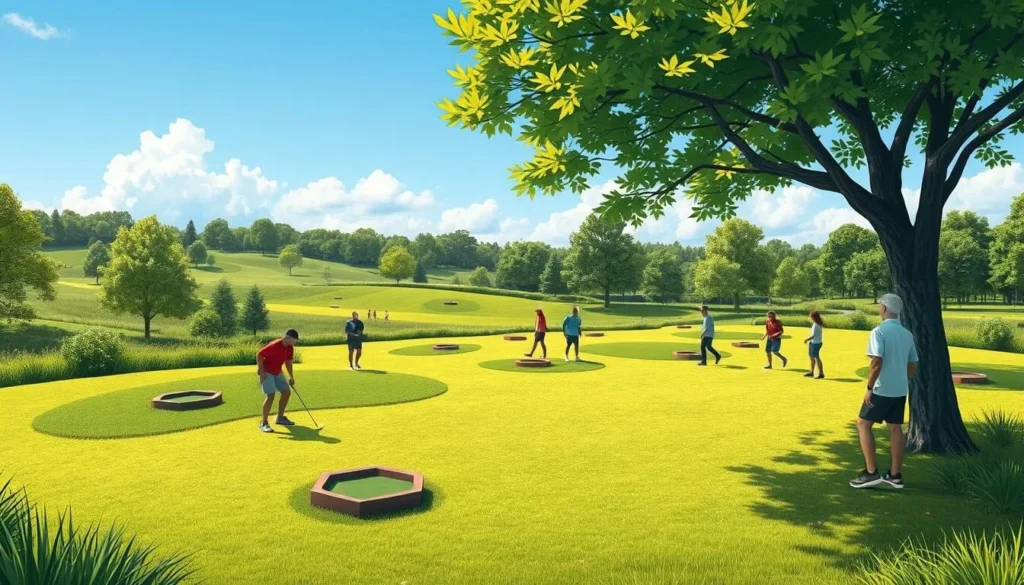 Image of a footgolf course at Tudor Park