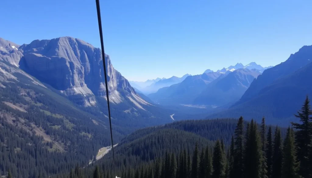 Image of a gondola ride in the Canadian Rockies