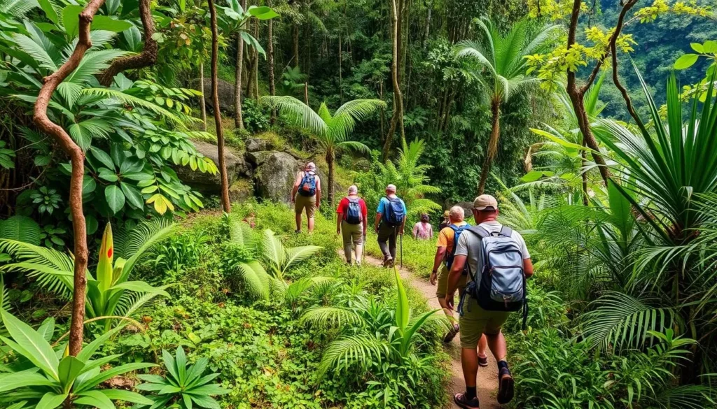 Image of a guided jungle trek in Totness