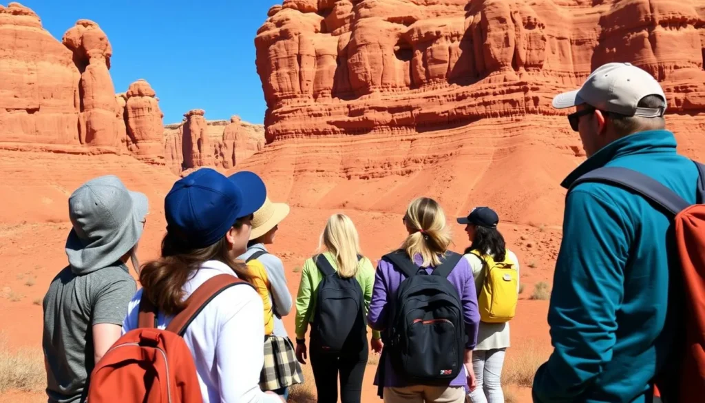 Image of a guided tour group at Vermilion Cliffs National Monument