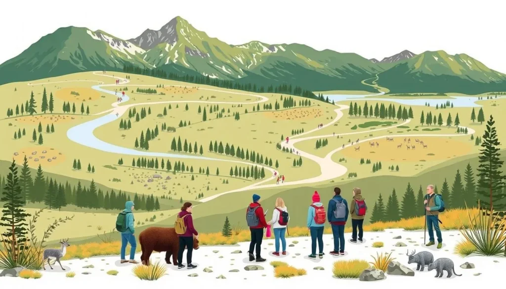 Image of a guided tour in Borgefjell National Park