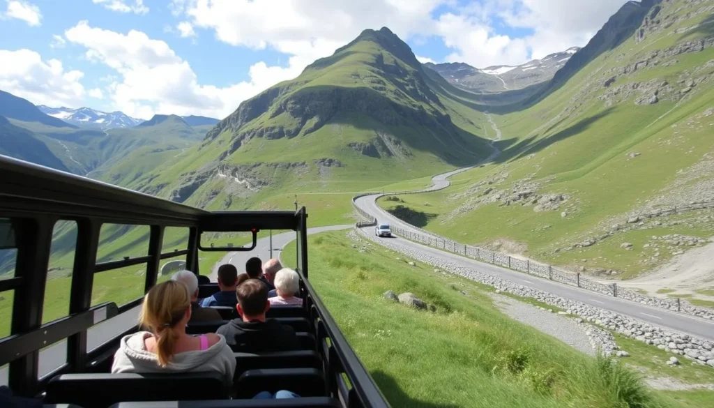Image of a guided tour on Trollstigen Road