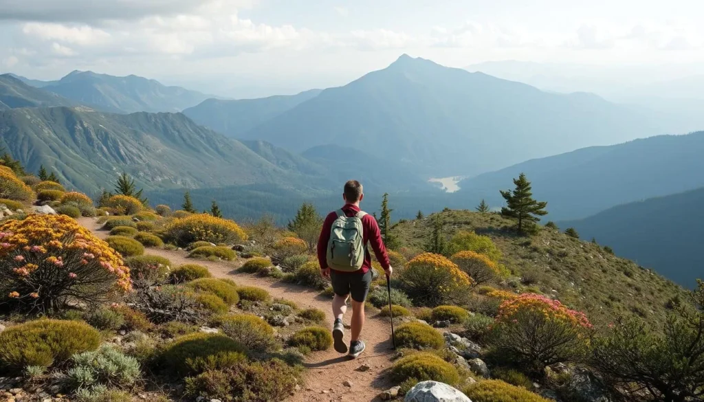 Image of a hiker on the trails of Kevo Strict Nature Reserve