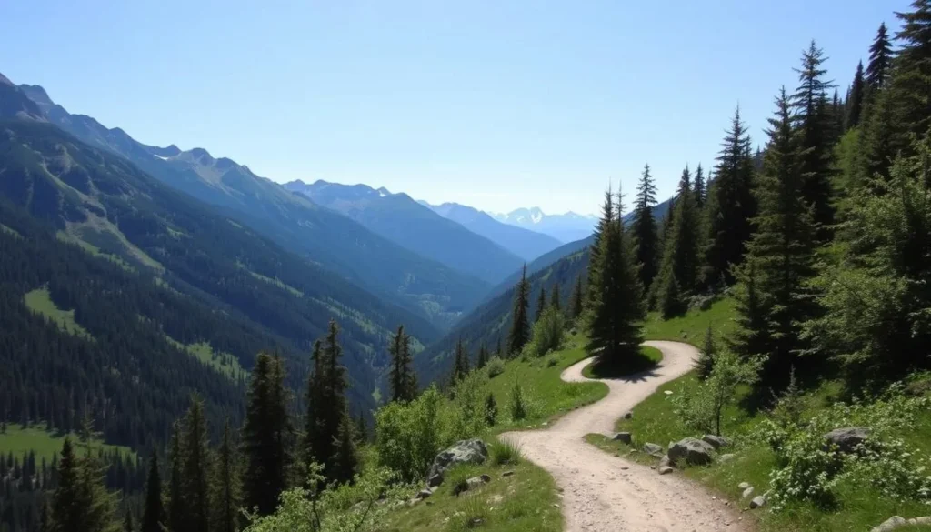 Image of a hiking trail in Castle Provincial Park