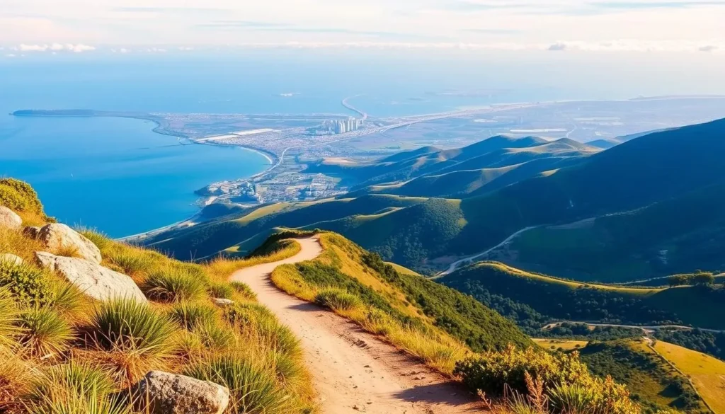 Image of a hiking trail in the hills near Viña del Mar