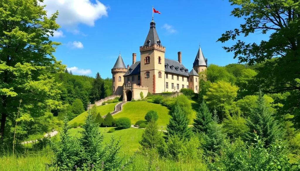 Image of a historic castle in Halland County, Sweden