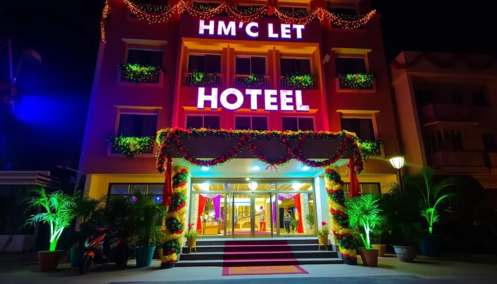 Image of a hotel in Chandigarh during festival season