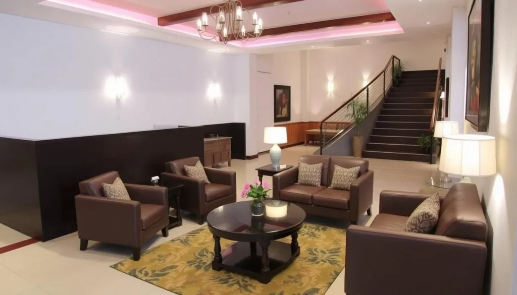 Image of a hotel in Feira De Santana with a welcoming lobby and comfortable seating