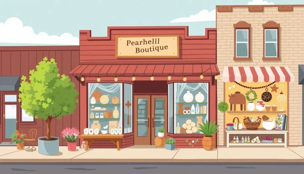 Image of a local boutique in downtown Pocatello with unique Idaho-made crafts