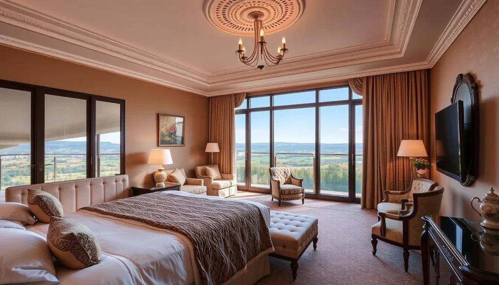 Image of a luxurious hotel room in Zlin Region