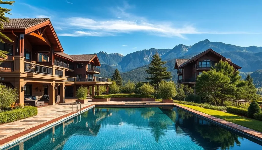 Image of a luxurious mountain retreat in Campos do Jordao Image of a luxurious mountain retreat in Campos do Jordao