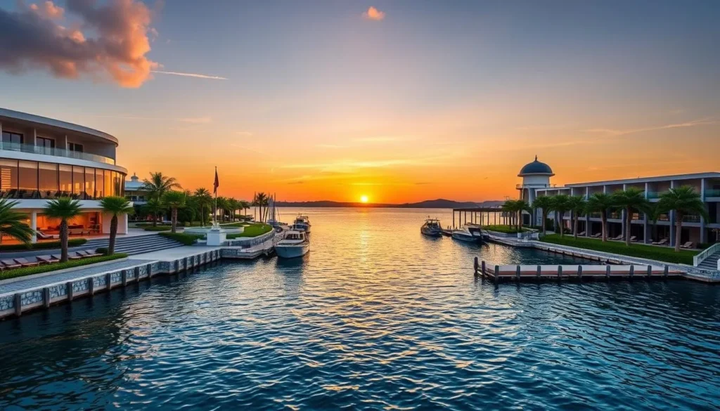 Image of a luxurious waterfront resort in Alexandria Bay Image of a luxurious waterfront resort in Alexandria Bay