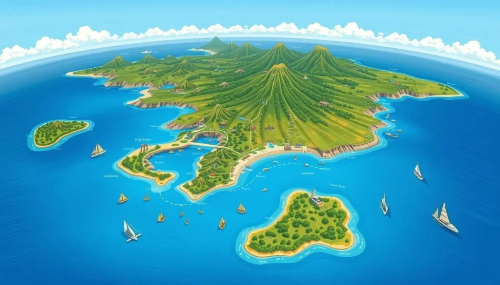 Image of a map showing Ilha de Anhatomirim and nearby attractions