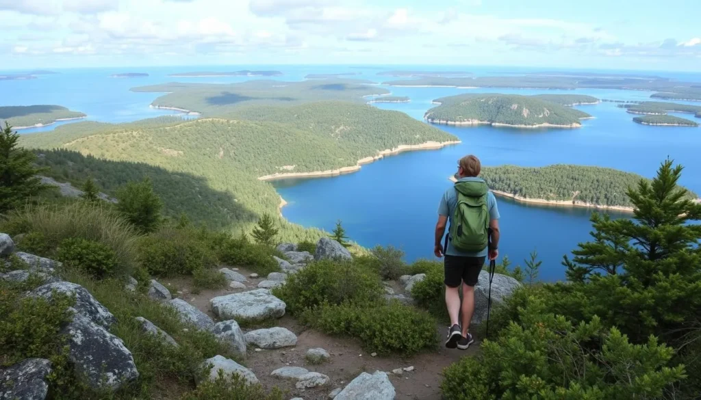 Image of a person hiking in the Åland Archipelago