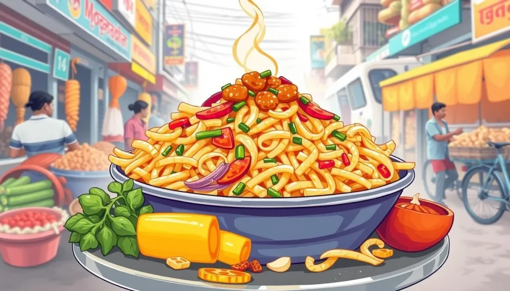 Image of a popular street food dish in Moradabad
