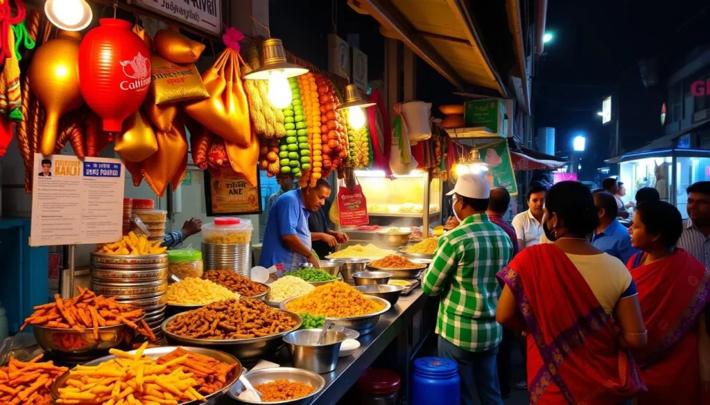 Image of a popular street food vendor in Tirunelveli