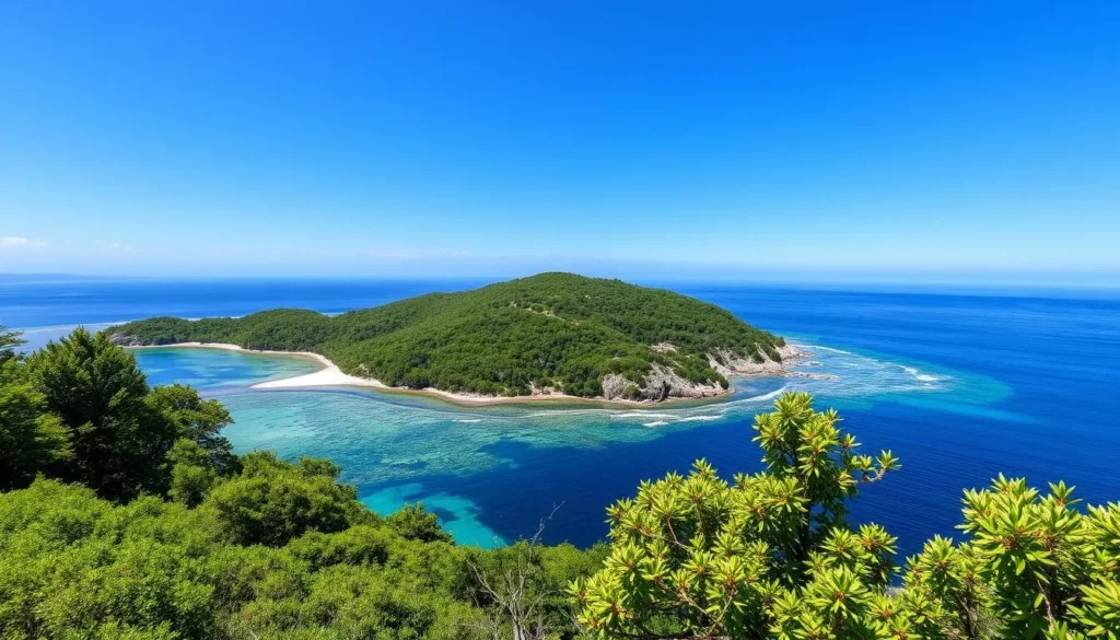 Image of a pristine island in the Risør archipelago