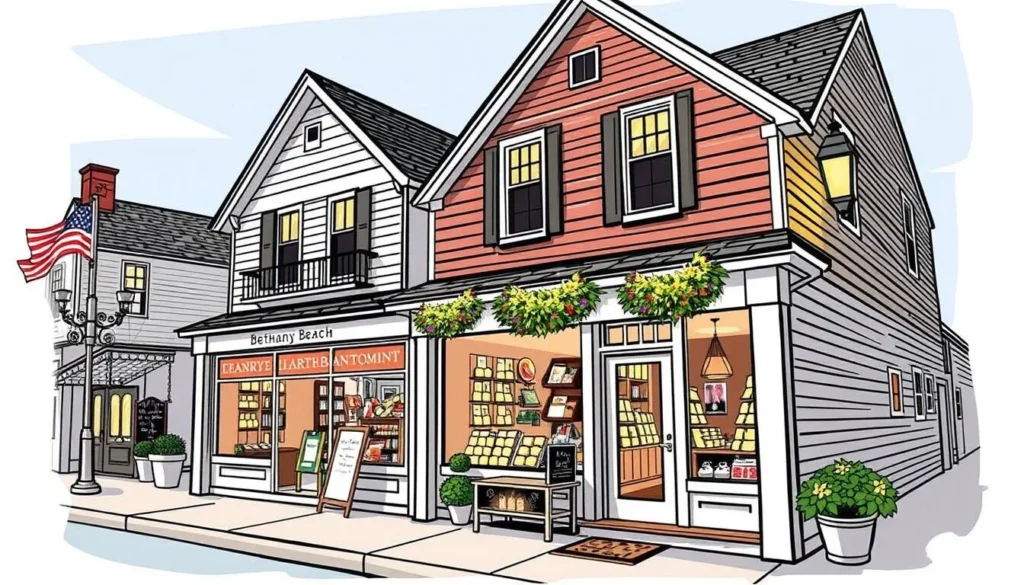 Image of a quaint boutique in downtown Bethany Beach