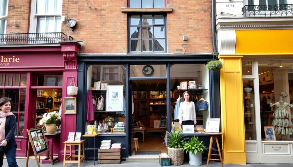 Image of a quaint, independent boutique on Upper Street, Islington