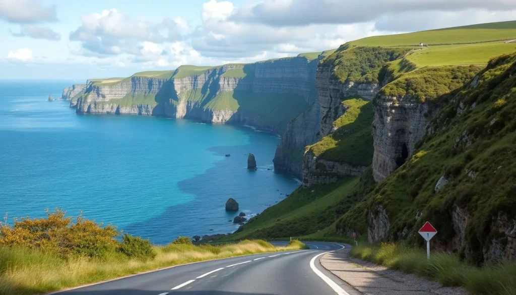 Image of a scenic North Sea Route drive