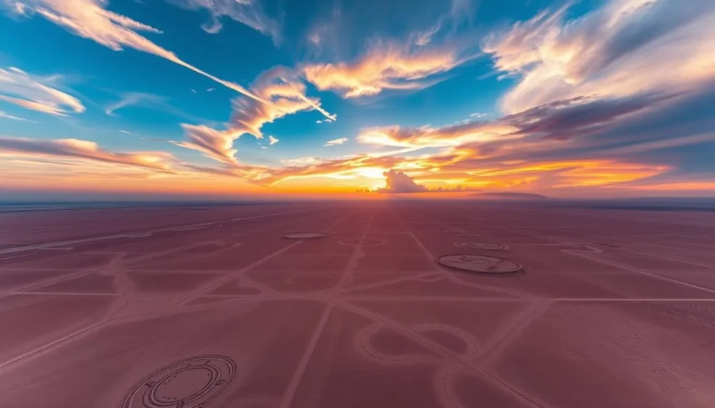 Image of a scenic flight over the Nazca Lines