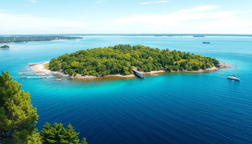 Image of a scenic island in the Stockholm archipelago