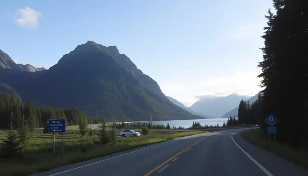 Image of a scenic route to Bella Coola