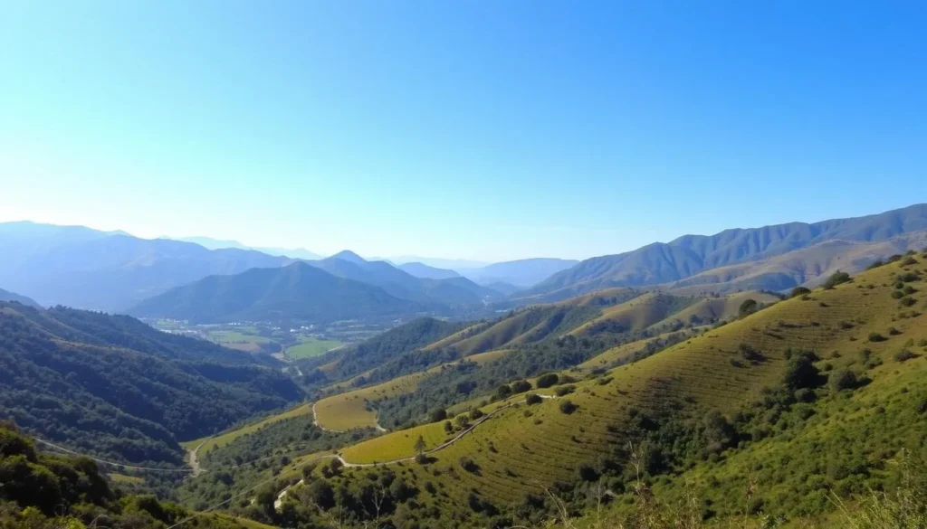 Image of a scenic valley in Piura's Sierra