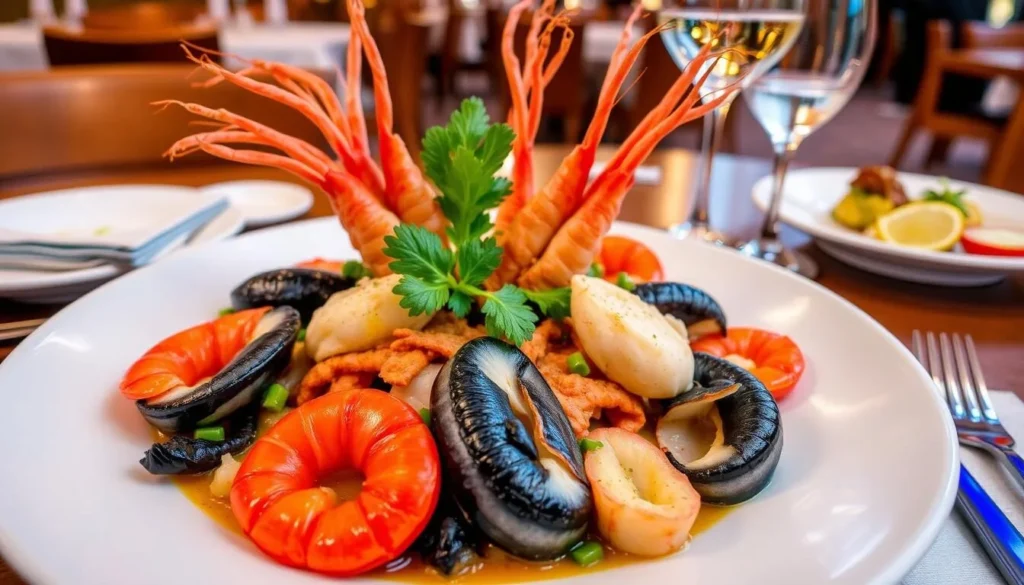 Image of a seafood dish at Monduba restaurant Image of a seafood dish at Monduba restaurant