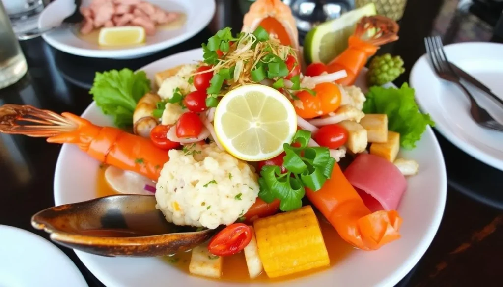 Image of a seafood dish at The Bayview Tavern or JP's Wharf