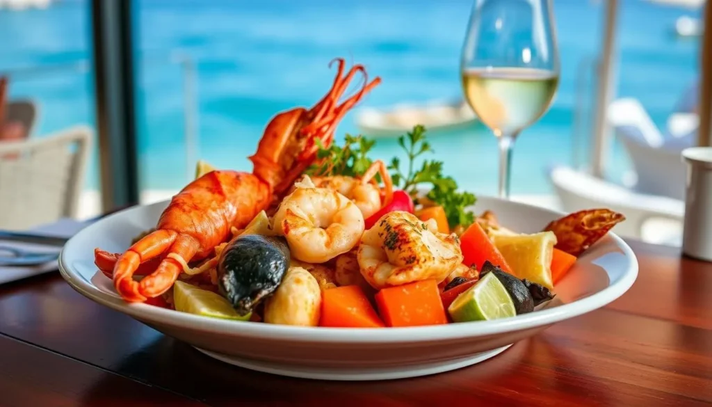 Image of a seafood dish in La Paloma